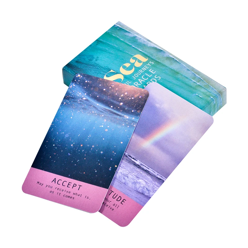 Sea Soul Journeys Oracle Card Tarot Prophecy Fate Divination Deck Family Party Board Game Beginners Cards Fortune Telling Game