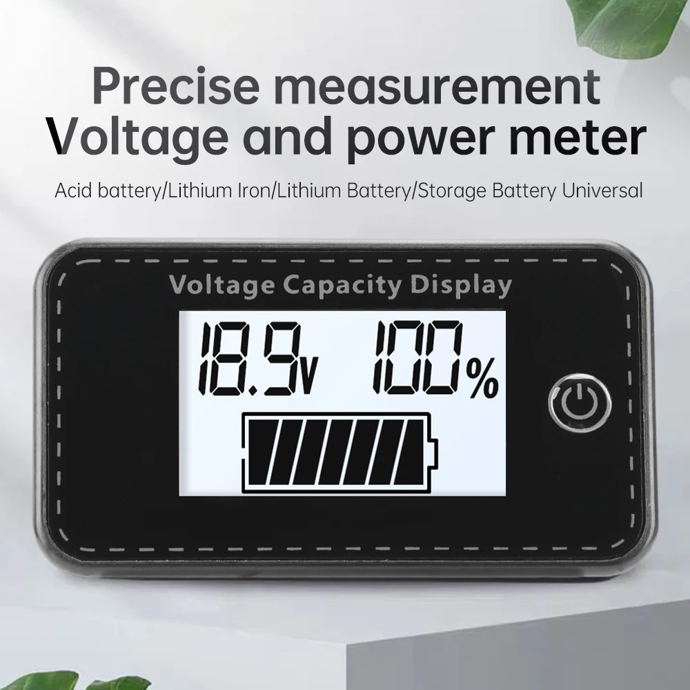 Indicatore di alimentazione della batteria dell'auto LCD indicatore di capacità della batteria voltmetro percentuale di alimentazione residua universale DC 5-10V
