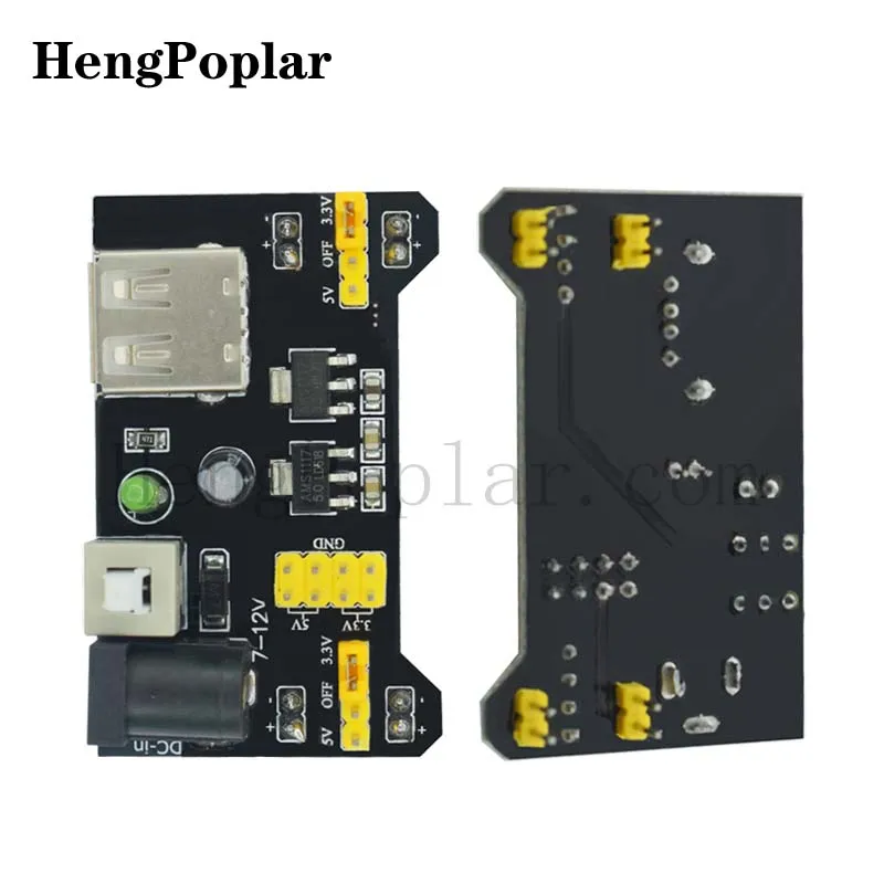 5 قطعة MB102 لوح الخبز وحدة محول الطاقة تيار مستمر 3.3 فولت 5 فولت محول الجهد منظم لاردوينو MB 102 لوح خبز
