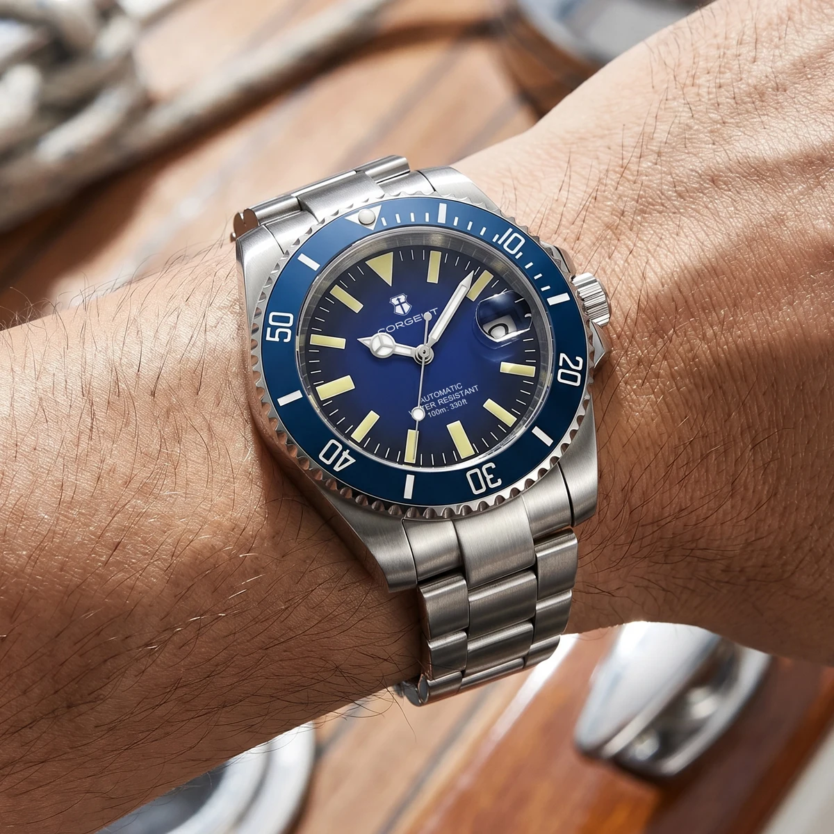 CORGEUT OFFICIAL 40mm NH35 Jam - Diver Watch 300M ulasan dan harga