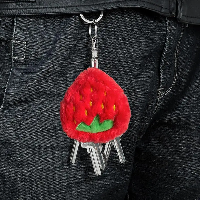 Fruit Plush Coin Purse Cartoon Small Wallet & Change Holder Cartoon Plush Coin Pouch Soft Plush Bag Pendant Fashionable Purse