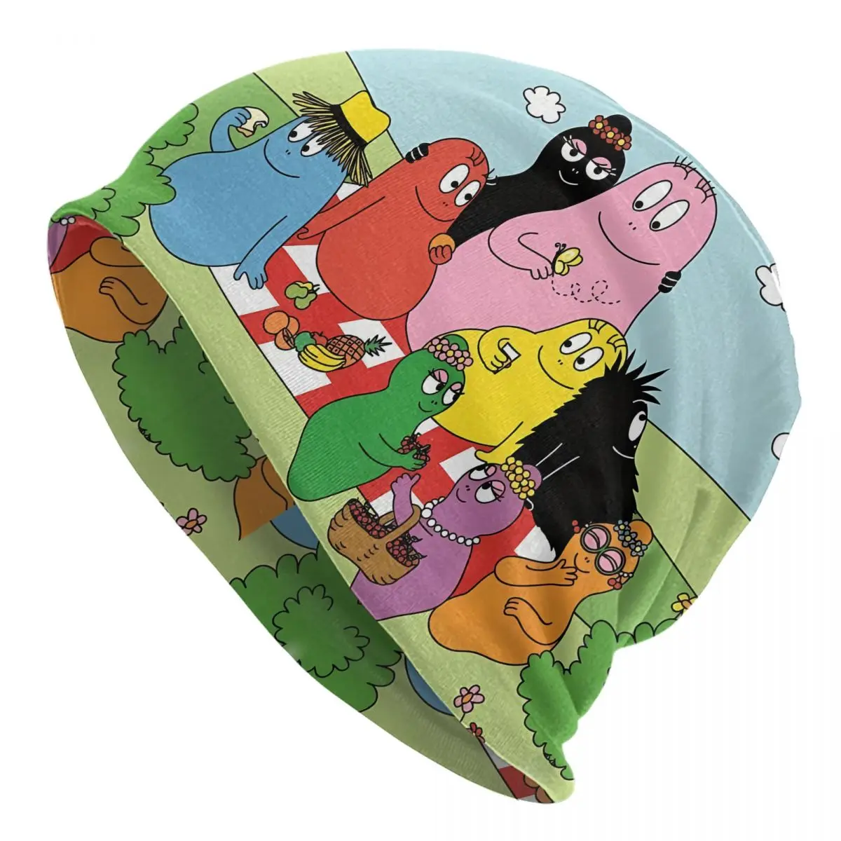 

Шапочки облегающие шапки забавные мультяшные Семейные тонкие шапки шляпы головные уборы мужские уличные Лыжные шапки