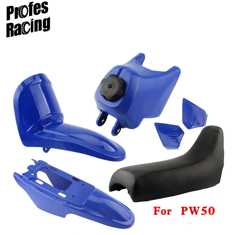 

Motorcycle Accessories Shell protection Fairing Front Rear Fender Seat Fuel Tank Plastic Kit For Yamaha PW50 Accessories