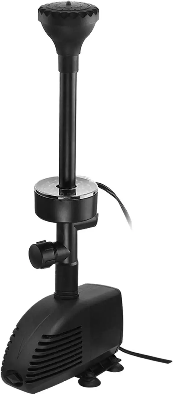 

Погружной насос для пруда 660GPH с внутренним фильтром и RGB-подсветкой, комплект насадок для фонтана с разноцветной LED-подсветкой