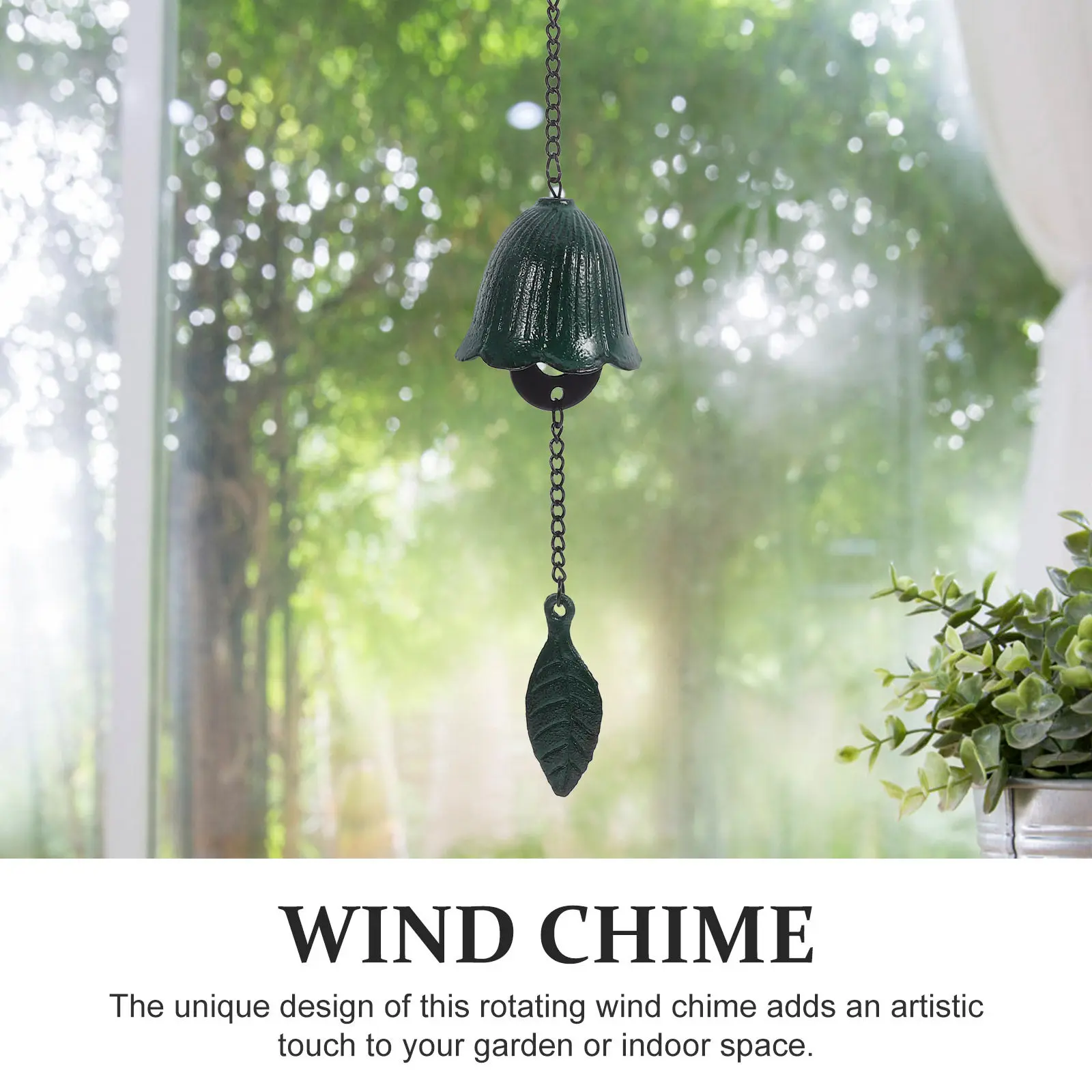 Retro Iron Temple Wind Chime Hanging Bell Decorative Balcony Yard Garden Home Hanging Wind Bell Melodious Sound Pendant