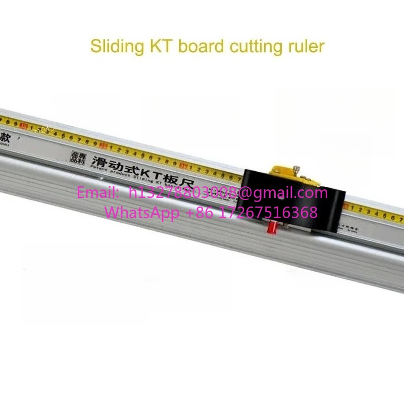 

Manual Protective Sliding KT Board Cutting Ruler Aluminum Alloy Art Ruler Non-slip Anti-Running Deviation Ruler Advertising Tool