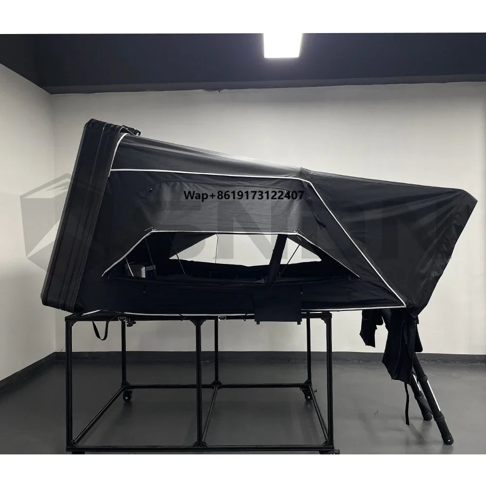 

SNDN Hot Style Fold Out Design Large Space Car Roof Top Tent Hard Shell Aluminum Quick Setup Lightweight Roof Top Camping Tent