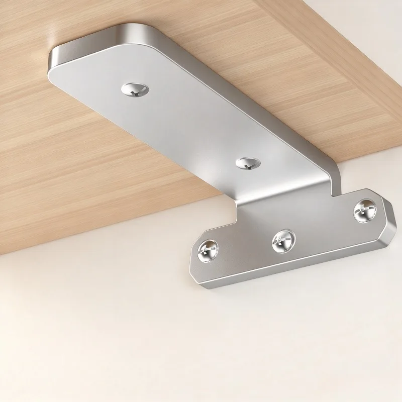 Stainless Steel Triangle Wall Bracket Floating Shelf Hardware Hidden Shelf Support for Bookshelf Shelving Board Home Storage