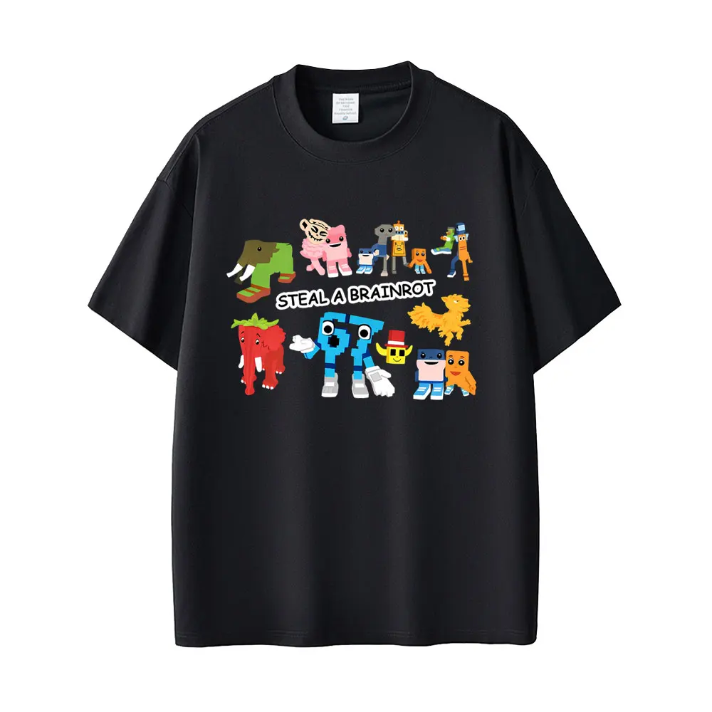 

Funny Italian Brainrot Steal A Bratnrot Graphic T Shirt Six Seven 67 Number Print T-shirt Men Women Casual Oversized T-shirts