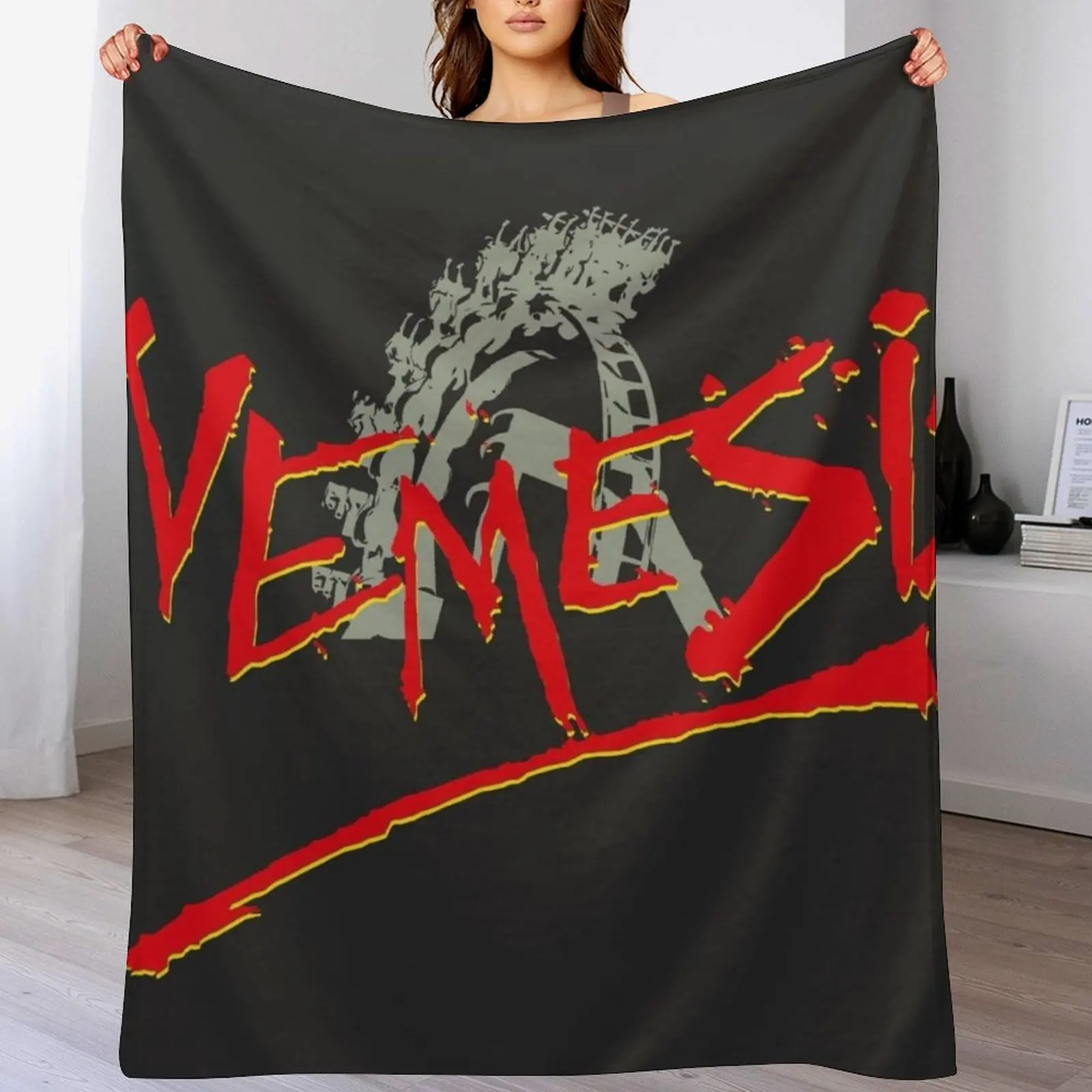 

Nemesis Logo w/Loop Throw Blanket Cozy Napping Blanket Gift for Mom Dad