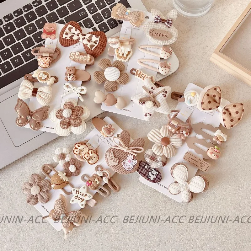 

10 шт./компл., новинка 2023 года, детские заколки для волос, милые заколки для волос в стиле принцессы, нескользящие заколки для челки для девочек, аксессуары для волос для маленьких девочек