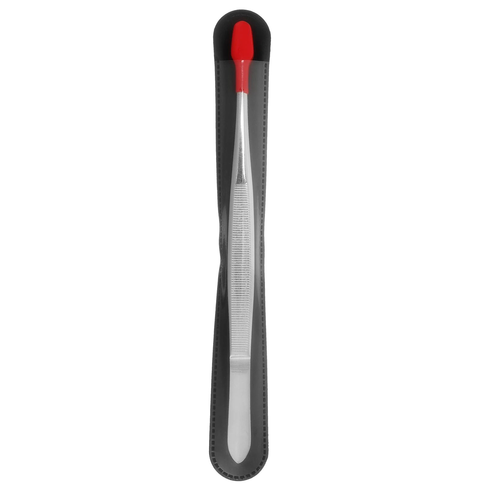 

Rubber Coated Tweezers Stainless Steel Jewelry Craft Beads Stamps Coins Hobby Tongs Precision Flat Small Tweezers for Crafting