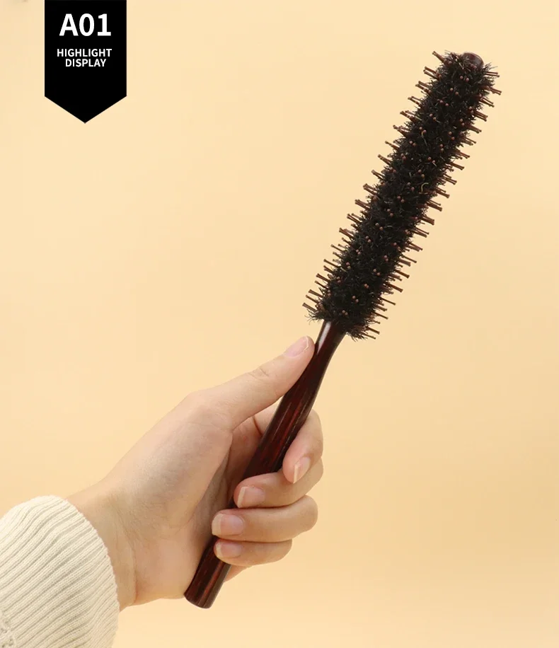 1pc professional anti-static curly hair comb bristle curling brush hair styling hair curling comb Special for real hair wigs