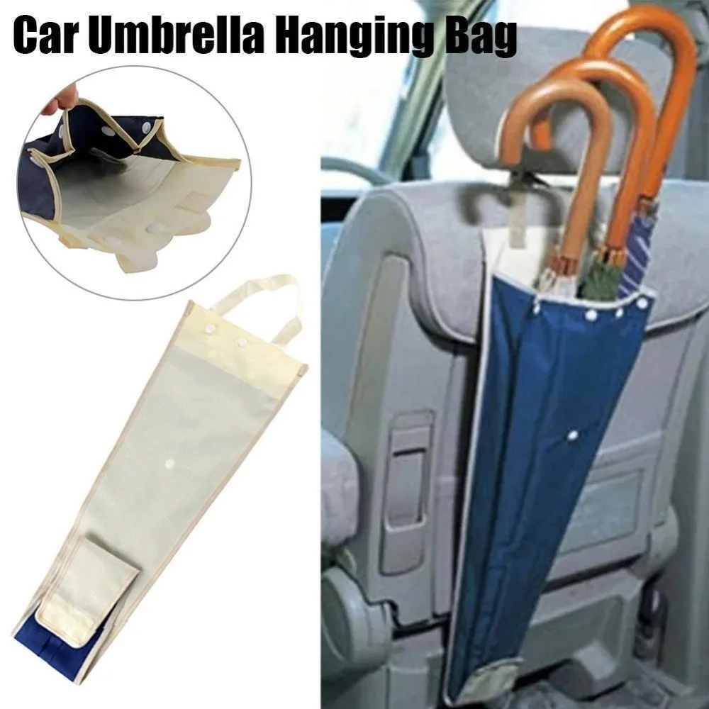 

Portable Car Wet Rain Umbrella Foldable Holder Extra Large Umbrella Cover Waterproof Transparent Sheath Bags Car Accessories
