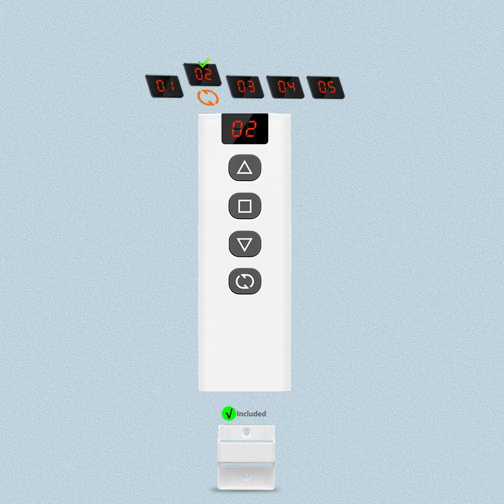 Tuya WiFi RF Rolladen-Steuerungsmodul mit Fernbedienung für Elektromotoren, Sonnenschutz, Google Home und Alexa