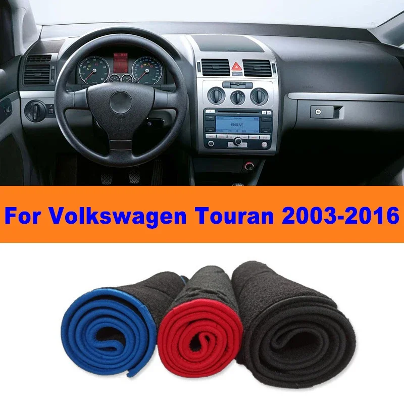 

Anti-Glare Dashboard Cover Dash Mat Non-Slip Sun Shade Pad Interior Protector For Volkswagen VW Touran 2003-2016 Car Accessories