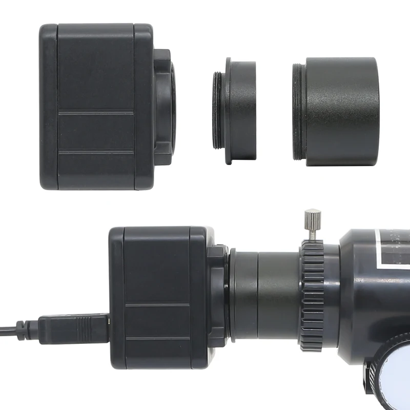 Telescopio astronomico C-Mount Adattatore 1.25 di pollice Tubo di Estinzione Adattatore Per Oculare Converter 31.7mm a C CS CCD interfaccia