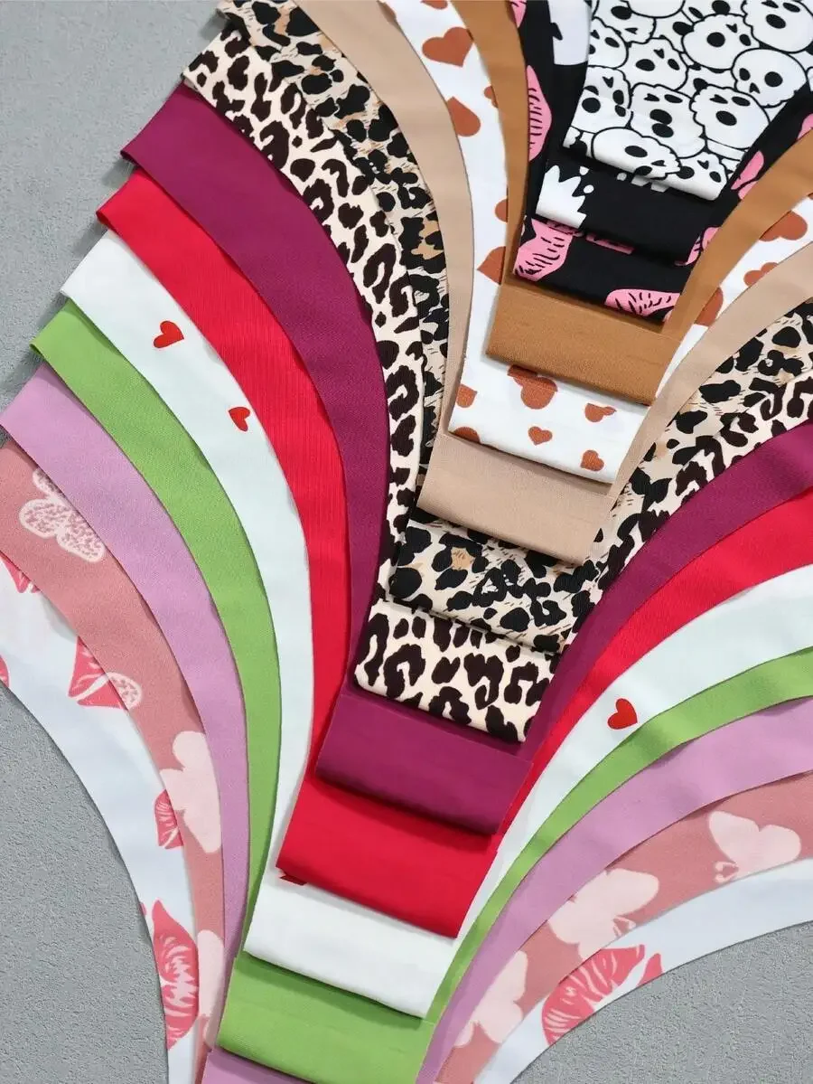 

15pcs Women Seamless Polyester Briefs Breathable Comfortable Floral Animal Print Underwear