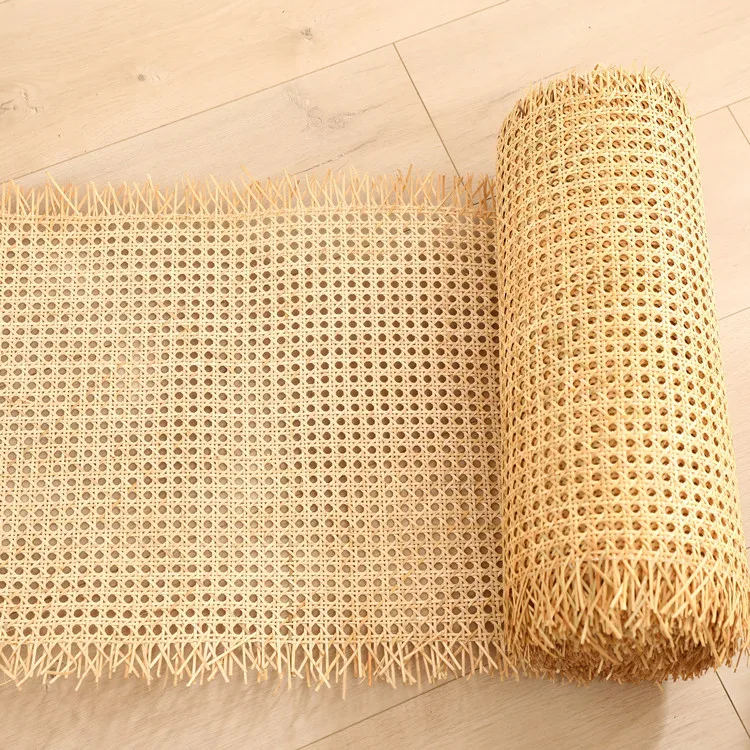 Natural Octagonal Hollow Rattan Mat Can Be Cut Handicraft Raw Materials for Furniture Lighting Restoration Diy Hand Woven Crafts