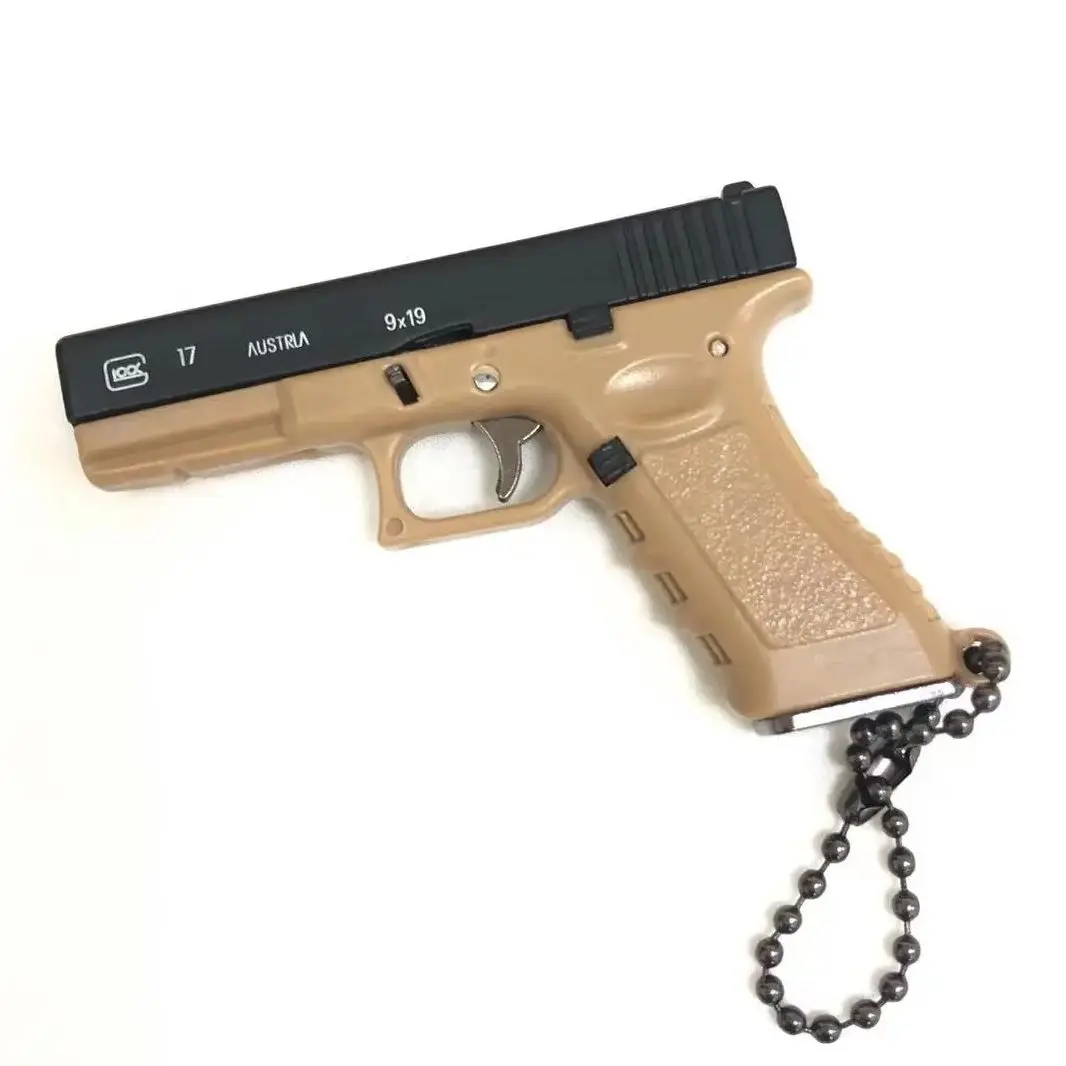 Holiday Party Gifts Alloy 1:3 G17 Pistol Model Memorabilia Detachable Toy Gun Ornament Home Decoration Crafts Pendant Keychain