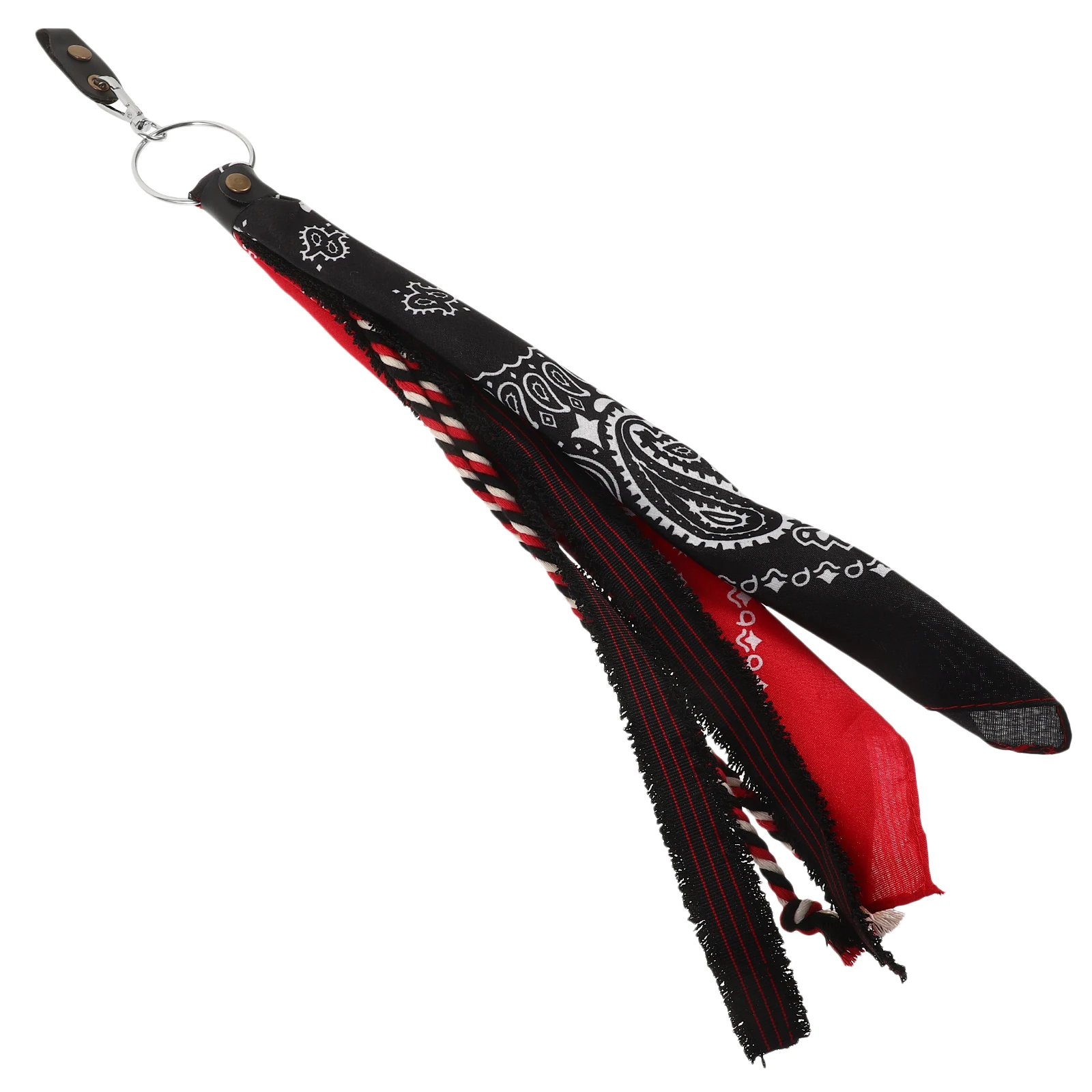 

H Tassel Black Red Bike Streamers Copper Buckle Vintage Cloth Fringe Bike Motorcycle Decor Streamers Motorcycle Ribbon