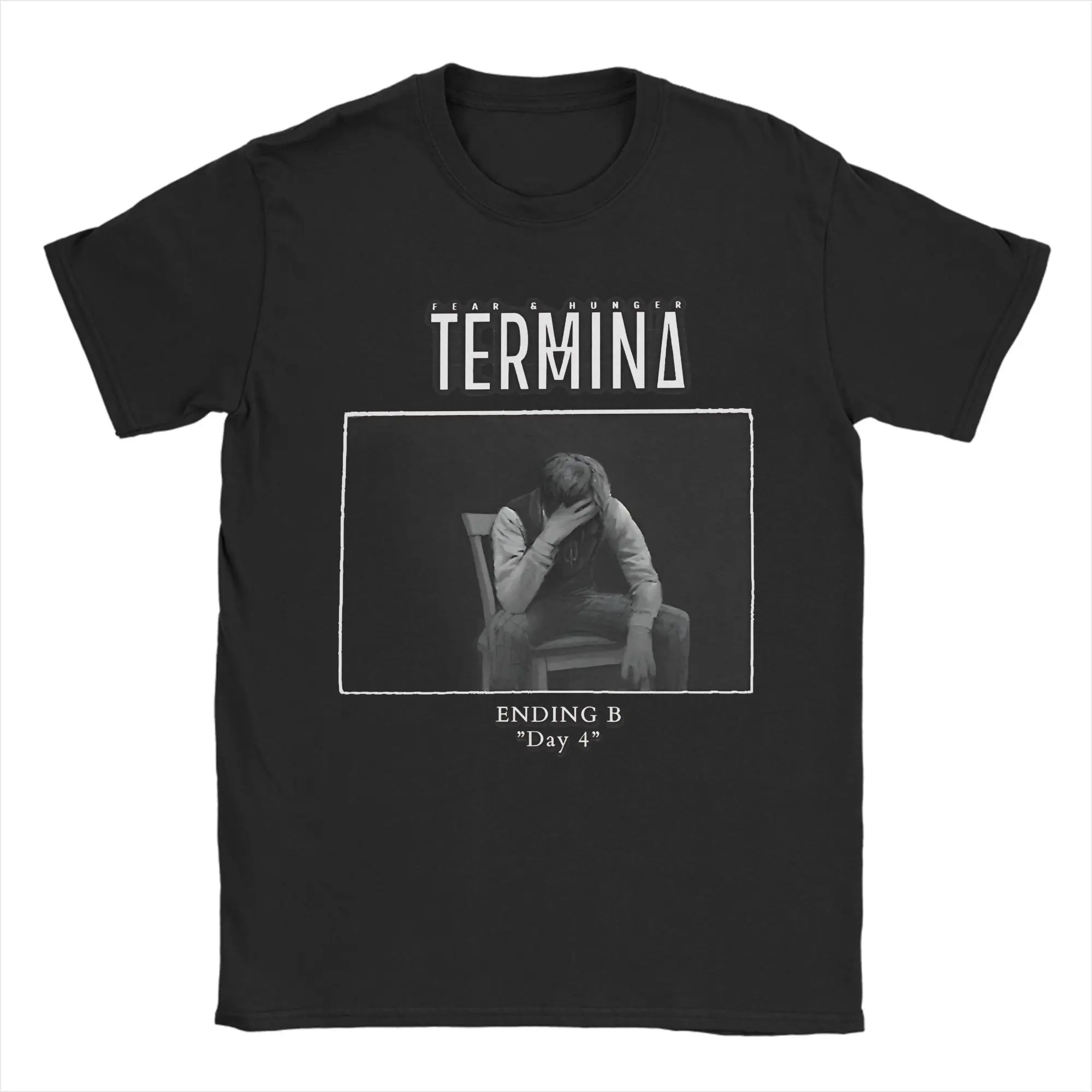 Harajuku Fear and Hunger  Termina  Daan T Shirt Men's Crewneck Short Sleeve Clothes  Cotton Summer TopsTops