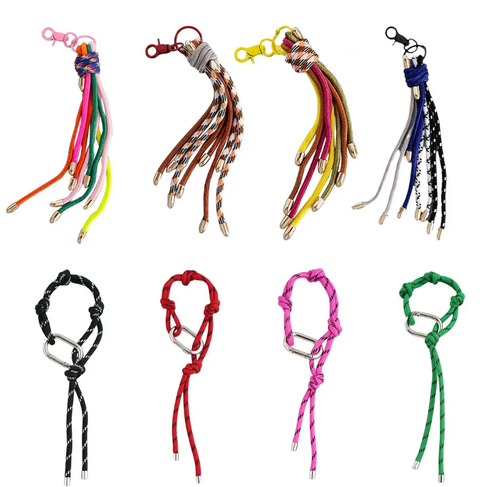 Multi-color Rope Bag Accessories Luxury Tassel Female Bag Decorating Anti-theft Keychain Y2k High-quality Mobile Phone Pendant