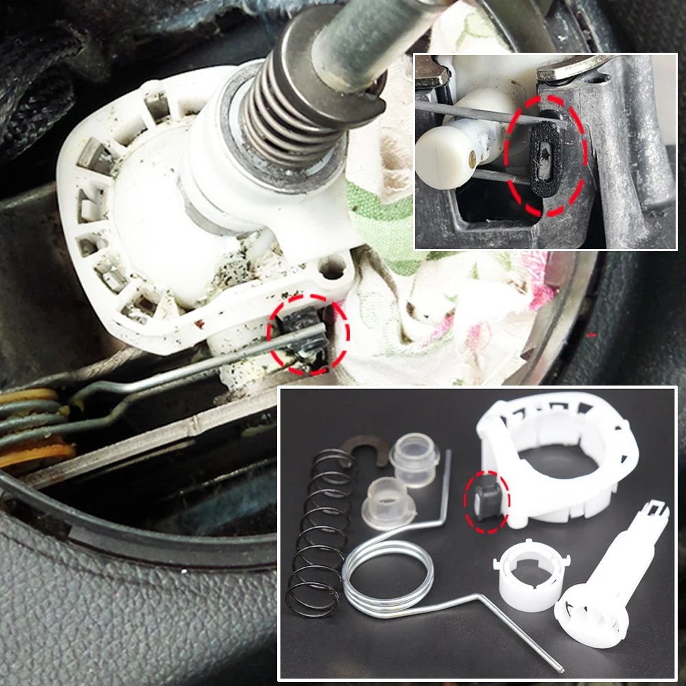 Ulepsz tuleję łożyska sprężyny dźwigni zmiany biegów do VW Polo 9N 6R 6C 2001 - 2014 Up Manual Linkage Repair Selector Shifting Fix