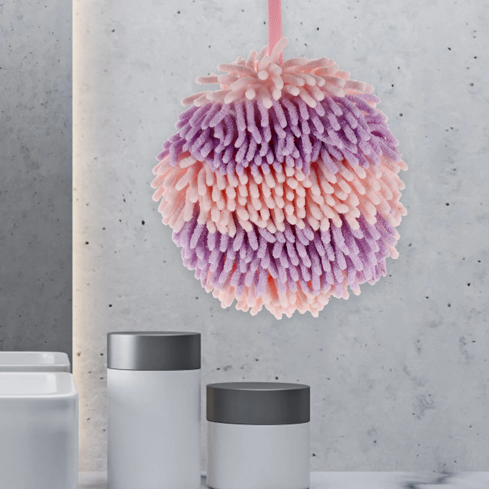 

Rainbow H Towels Bathroom Household Drying Kitchen H Towel Soft Round Skin Friendly H Towel Hanging Storage