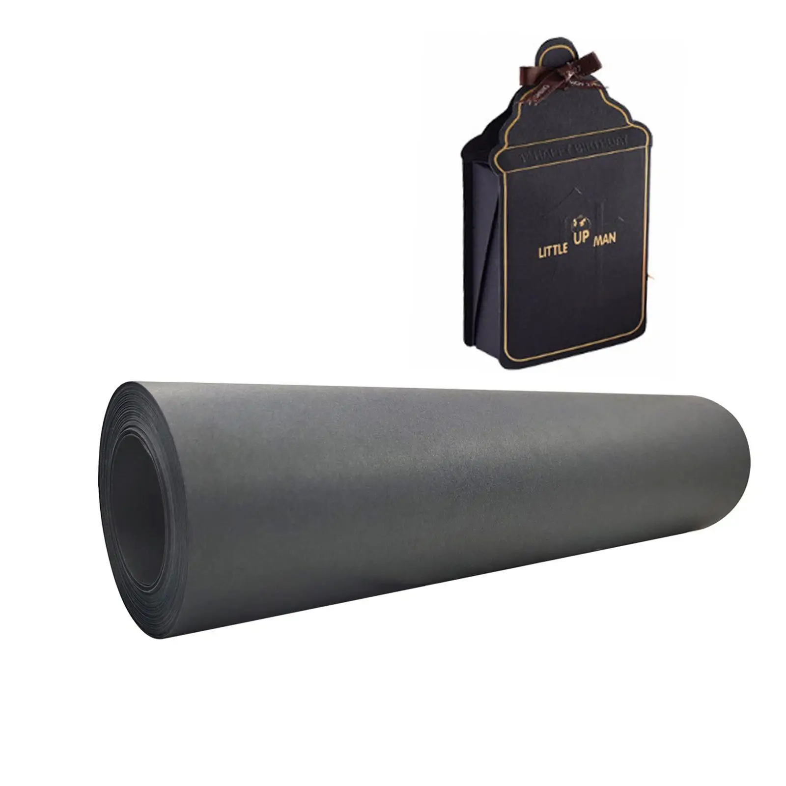 

98ft Black Kraft Paper Roll Wrapping Paper Packing Paper for Crafts Shipping