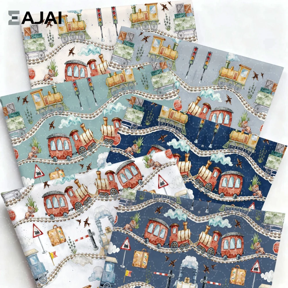 

Eajai Kid Vehicle Cloth Material For Sewing Children Car Pattern Cotton Fabric Diy Craft For Kids Apparel Patchwork