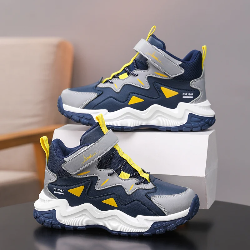 

Kids Sports Shoes Fashion Running Sneakers for Boys Non-slip Outdoor Hiking Trekking Sports Shoes Leisure Children Walking Shoes