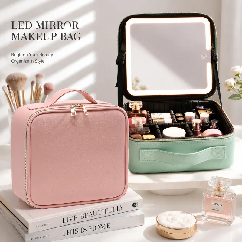 High-quality, stylish makeup bag: portable, large-capacity