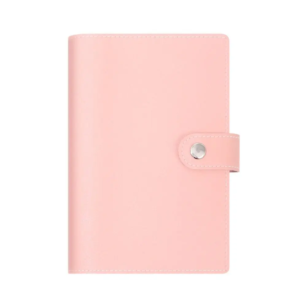 PU Leather A6 Budget Binder Waterproof Macaron Loose-leaf Notebook Replaceable Inner Pages Money Organizer Budgeting & Savings
