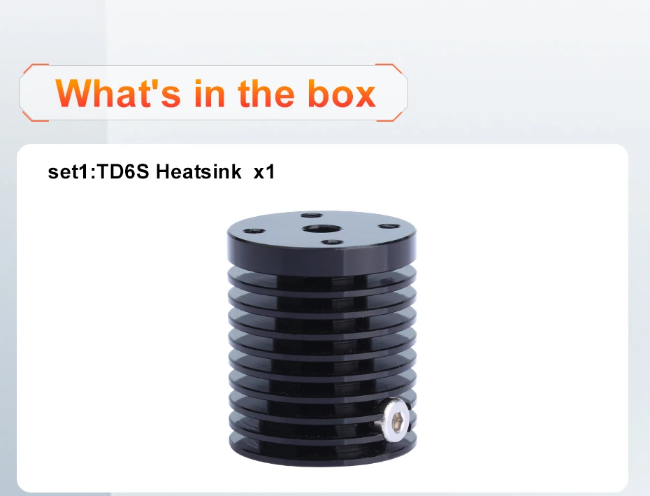 Trianglelab ® TCHC TD6S Kühlkörper Kompatibel mit TCHC TD6S Hotend TUN Düse Dünnwandiger Bi-Metall Heatbreak für 3D-Drucker – Detail 6