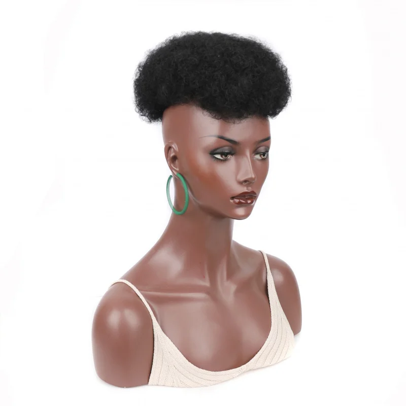 

Black Large Size Women's Killer Hairpiece Unique Afro Hairpiece Hair Block
