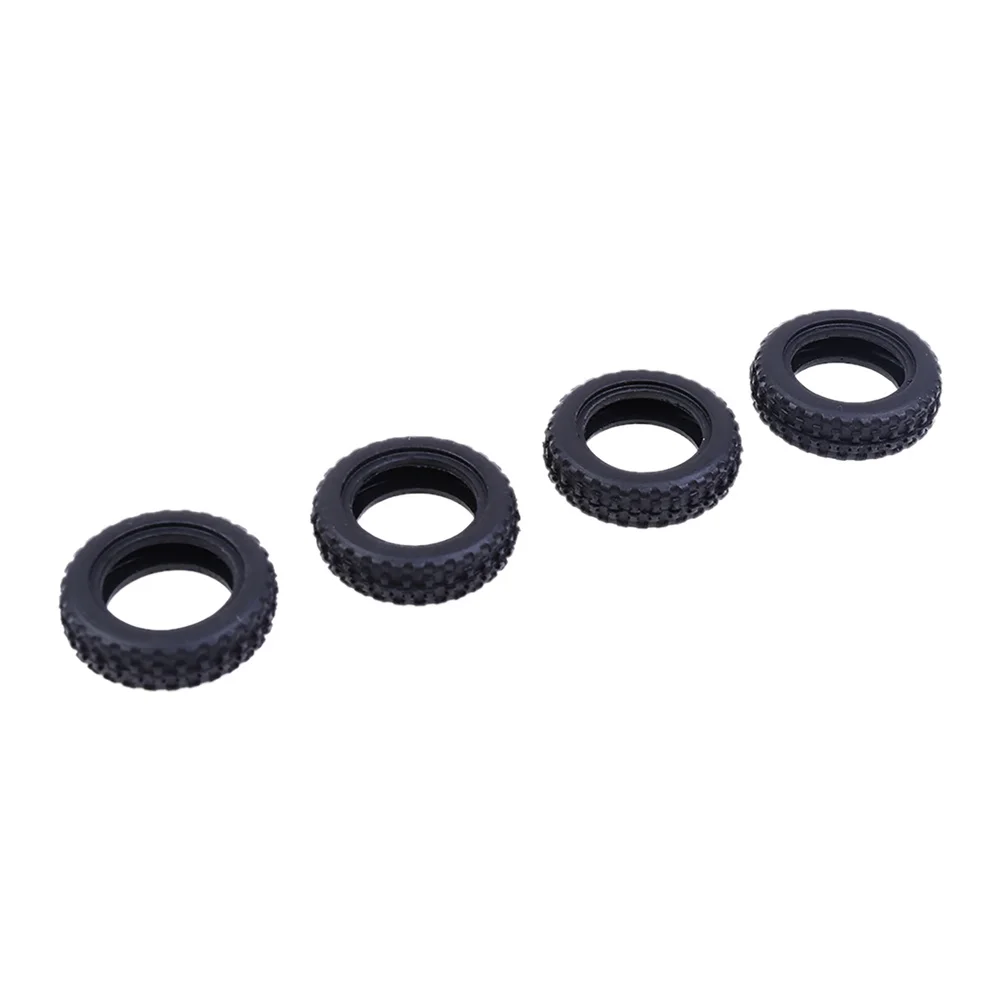 4 PCS Tires Tyres Upgrade Parts Metal Rubber Wheel Tires Replacement Rubber Wheel Tyre Accessories for Wltoys K989 284131 284010