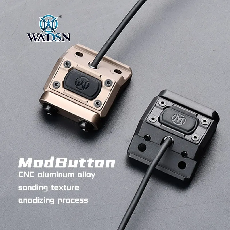 WADSN New Tactical Picatinny Rail Mod Tail Remote Pressure Switch ModButton For Airsoft Hunting Gun M300 M600 Weapon Scout Light