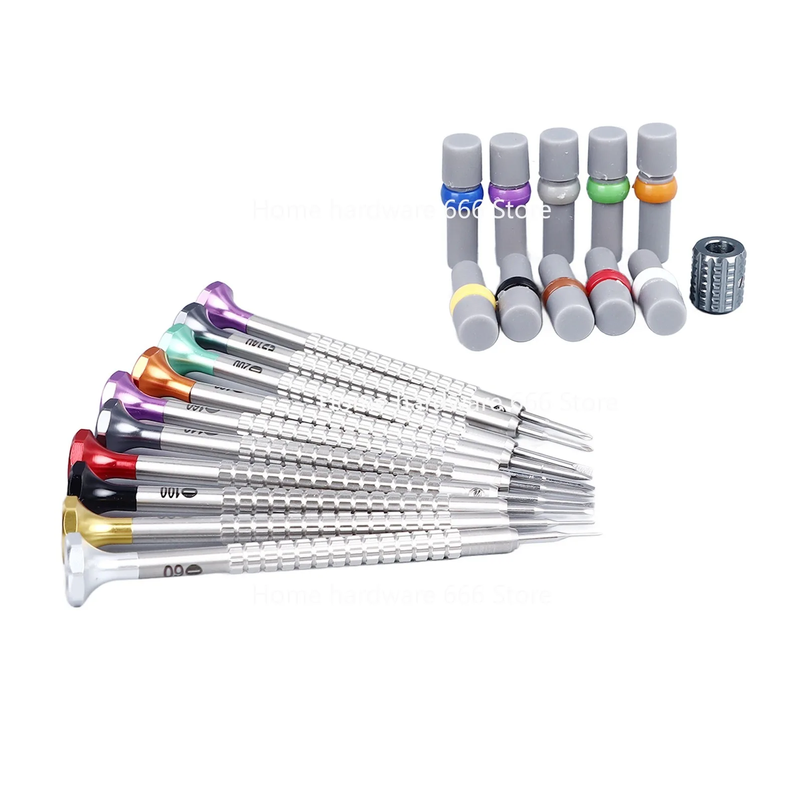 Watch Repair Tool 10 Pcs Watch Repair Screwdriver, Thick Handle 10pc Screw Batch Set, One/cross Screwdriver
