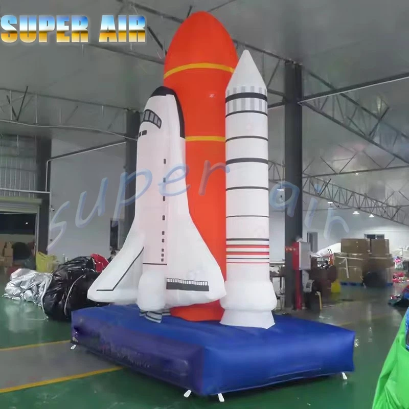 Popularny projekt gorąca sprzedaż ogromna nadmuchiwana rakieta z oświetleniem led na imprezy