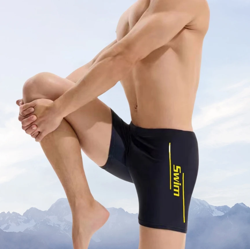 

U-shaped Crotch Swim Shorts Men Swimming Trunks Quick Dry Quick-dry Men's Swim Trunks with U-shaped for Water for Spa for Adults