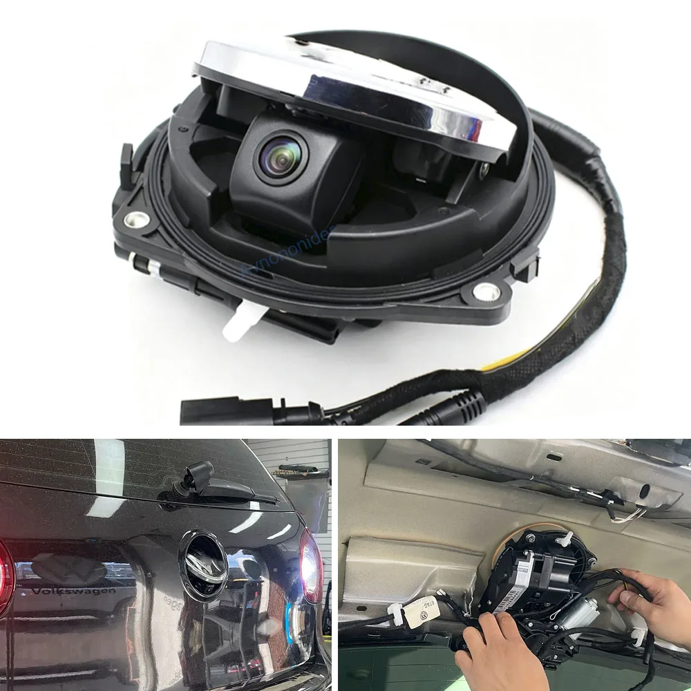 AHD 1080P Fisheye Flip-Emblem-Rückfahrkamera für Volkswagen Eos Bettle/T-Roc CC/Arteon B6/B7/B8 Golf 5/Golf 6/R/GTI/Supra/Scirocco