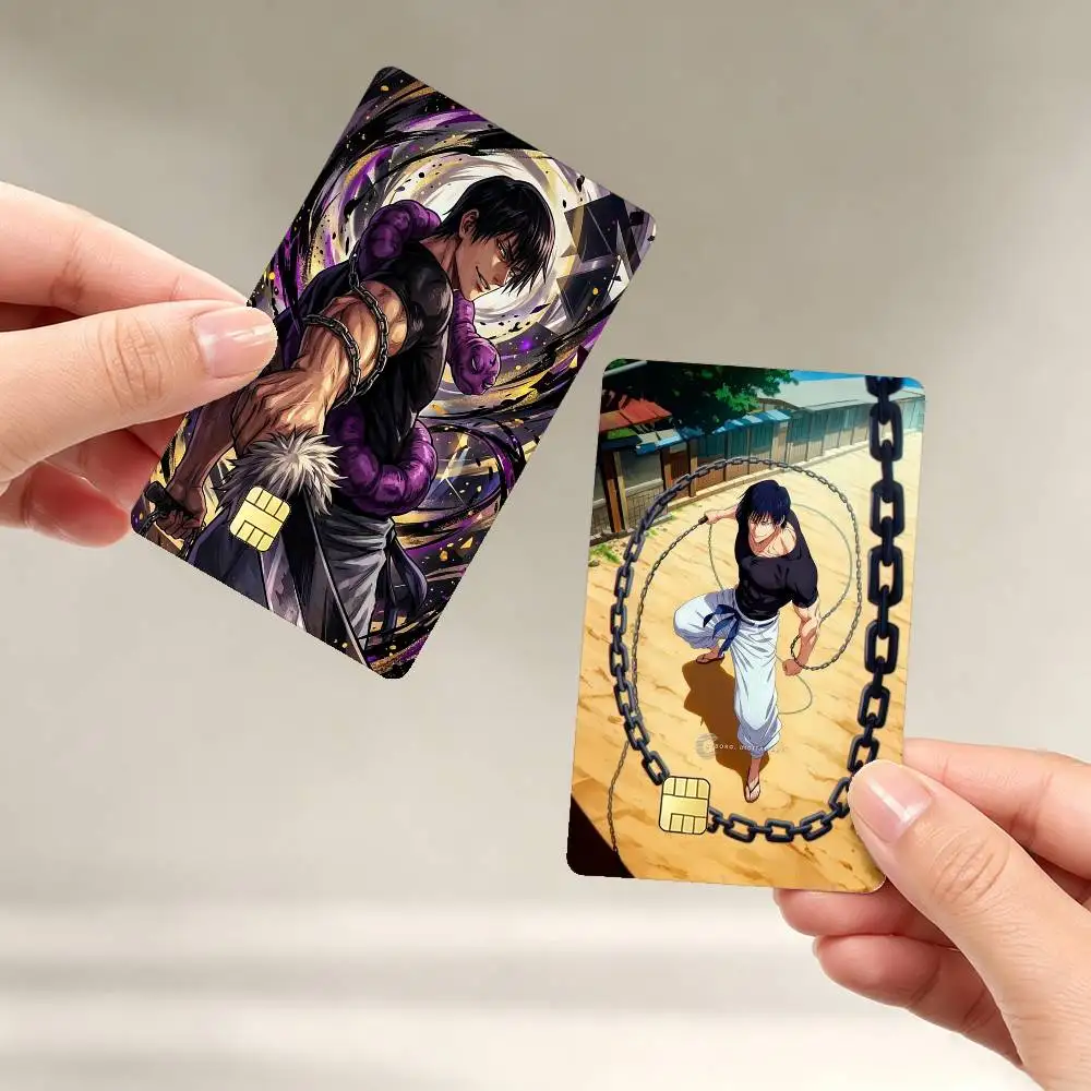T-Toji F-Fushiguro Sticker Film Tape Skin for Credit Card Debit Card Waterproof Stickers