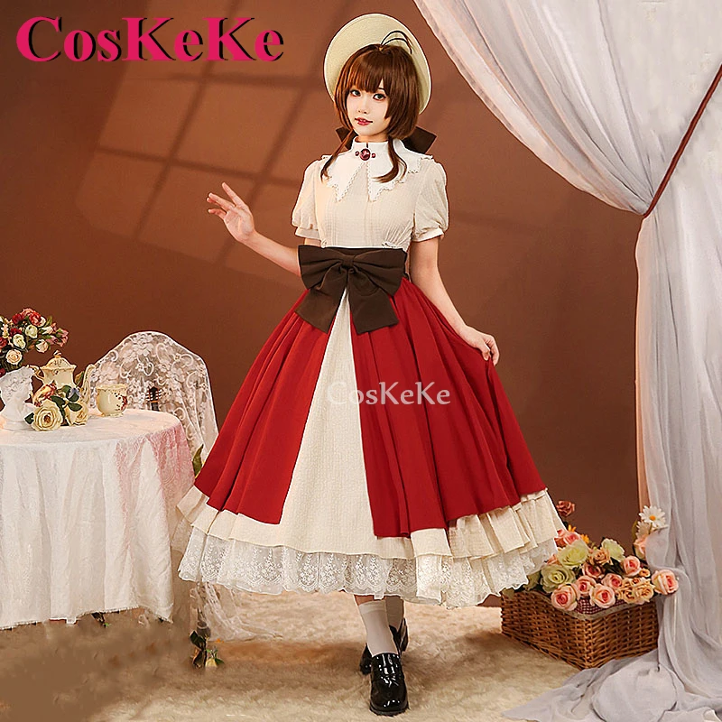 CosKeKe Kinomoto Sakura Cosplay Anime Sakura Cardcaptor disfraz gran padre regalo precioso vestido fiesta ropa de juego de rol