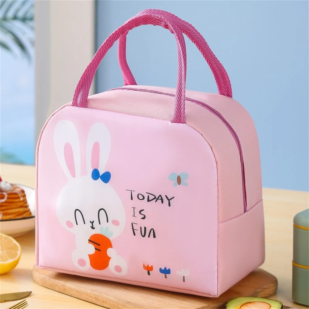 Portable Insulated Thermal Picnic Lunch Bag Box Cartoon Tote Food Fresh Cooler Bags Bento Bag For Women Girl Kids Children Gifts