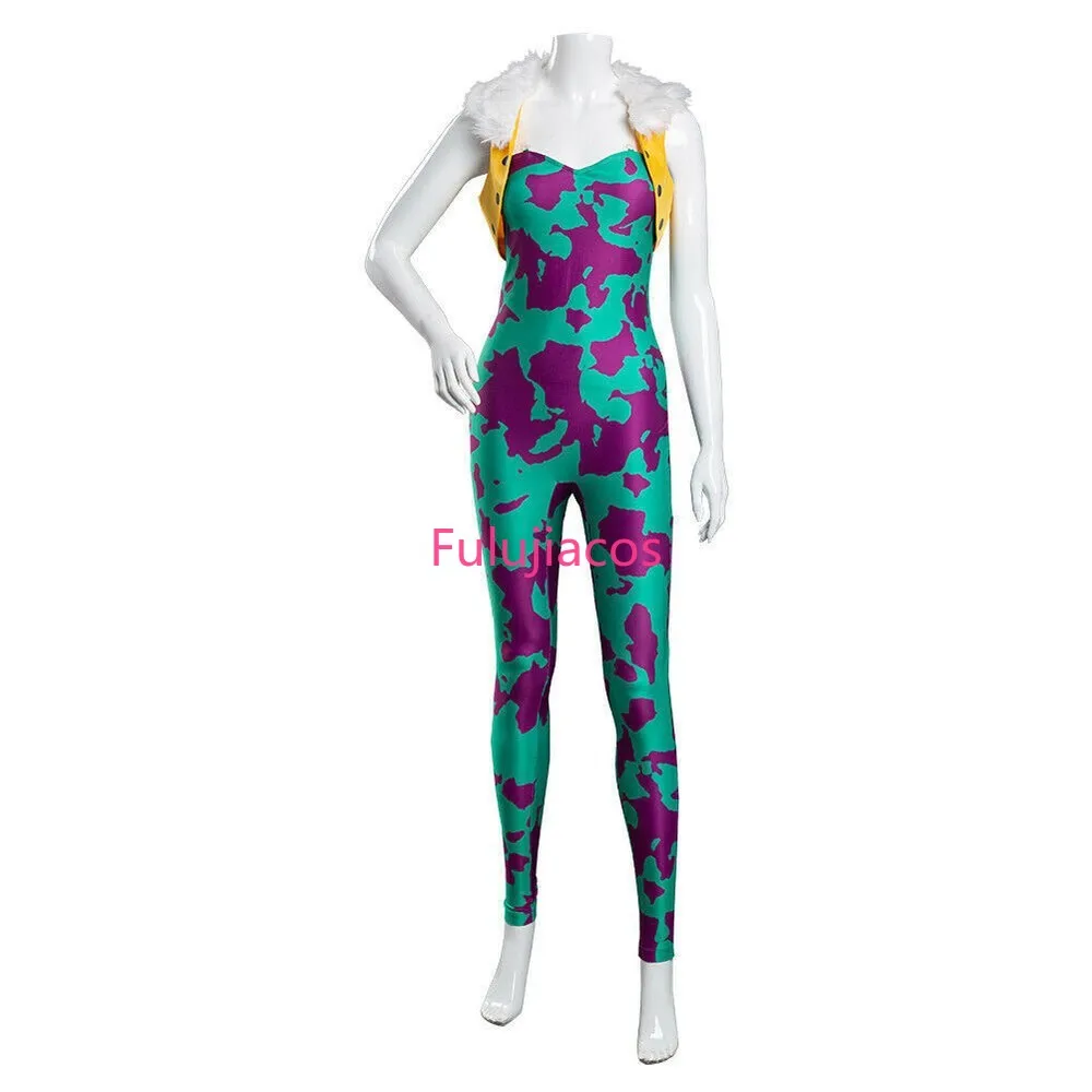 

Fulujiacos Ashido Mina Cosplay Costume Pinky Zentai Spandex Jumpsuit