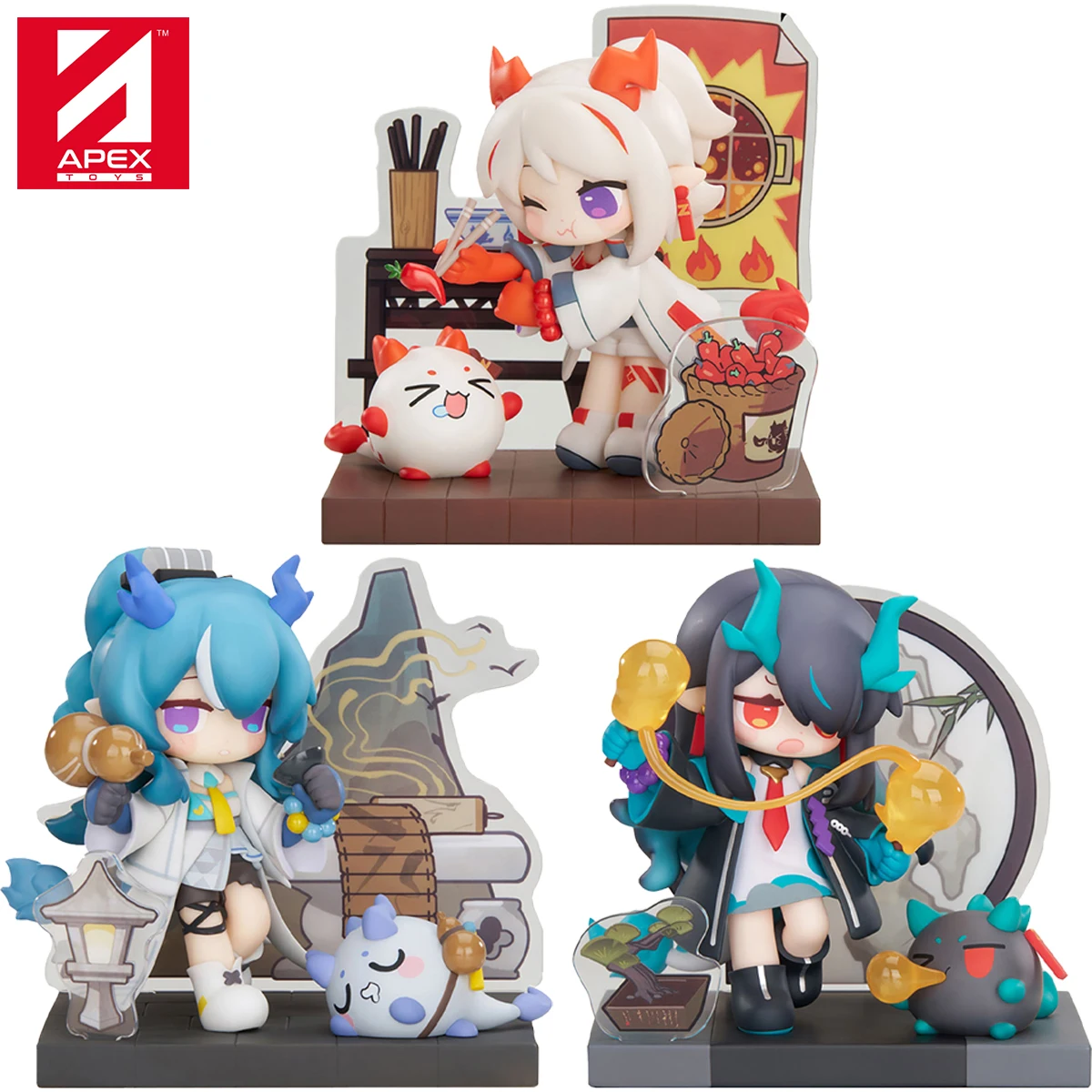 

Apex-Toys Arknights Nian Ling Dusk Would You Like Dessert Miniseries Yan Special Arc Anime Figure Collectible Model Toy