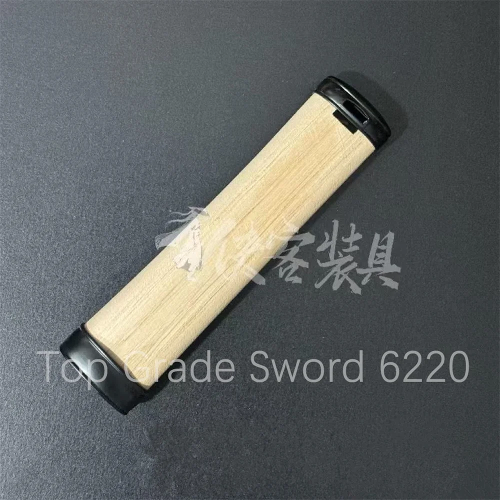 Good Quality HandMade Hardwood Wood Tsuka Handle + Fuchi Kashira For Japanese Sword Samurai Katana DIY Fittings Sword Parts - view 4