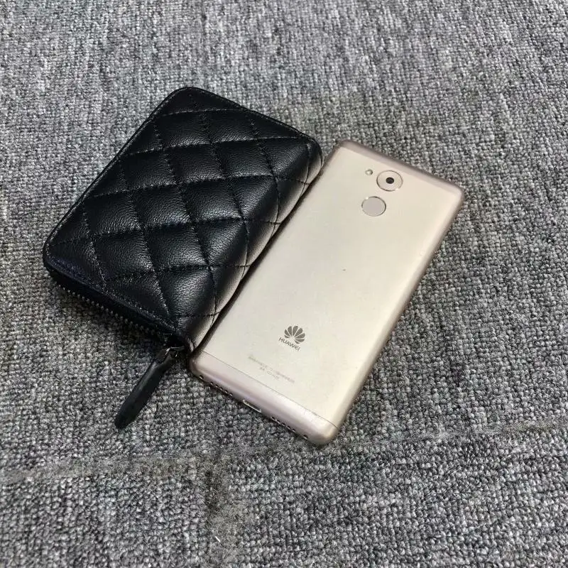 Exquisite ort Genuine Leather Women\'s Coin Purse Inner And Outer eepskin Card Holder Dry Summer Collection 2024