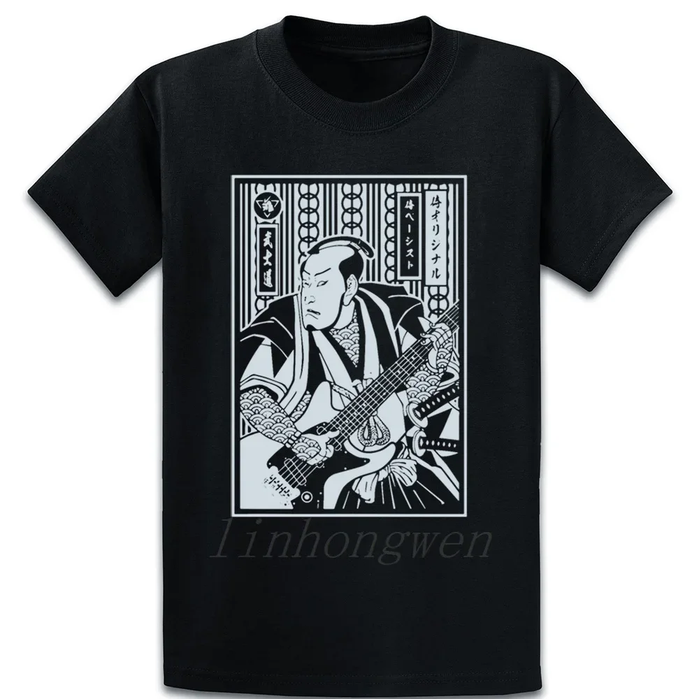 

Guitar Samurai Tranditional Art Music T Shirt Letters Plus Size 5xl Create New Style Tee Shirt Summer Style Shirt